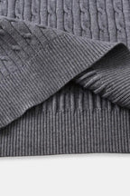 Nathen Men's Cable Knit Quarter-Zip Sweater | Your Store Name