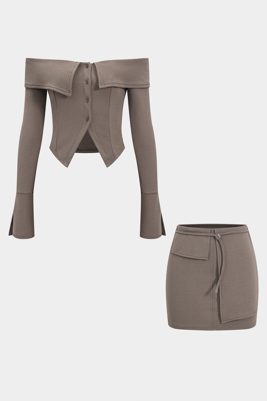 Bethel | Elegant Women's Off-Shoulder Skirt Set