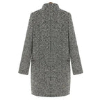 Sabine Houndstooth Overcoat | Elegant Outerwear for Adults