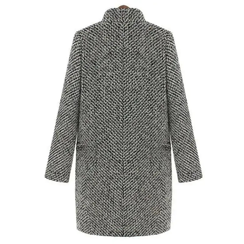 Sabine Houndstooth Overcoat | Elegant Outerwear for Adults