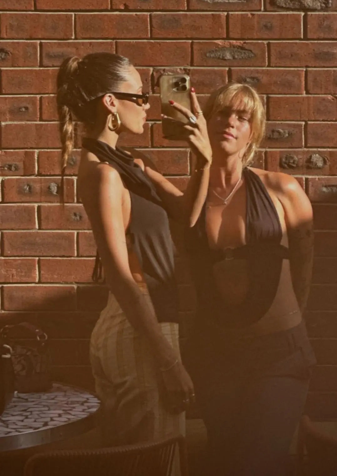 Juli Crochet Knit Halter Top for Women