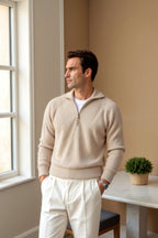 Talia Quarter-Zip Knit Sweater | Stylish Comfort for Adults