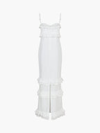 Albertine | Romantic Tiered Ruffle Eyelet Maxi Dress for Women