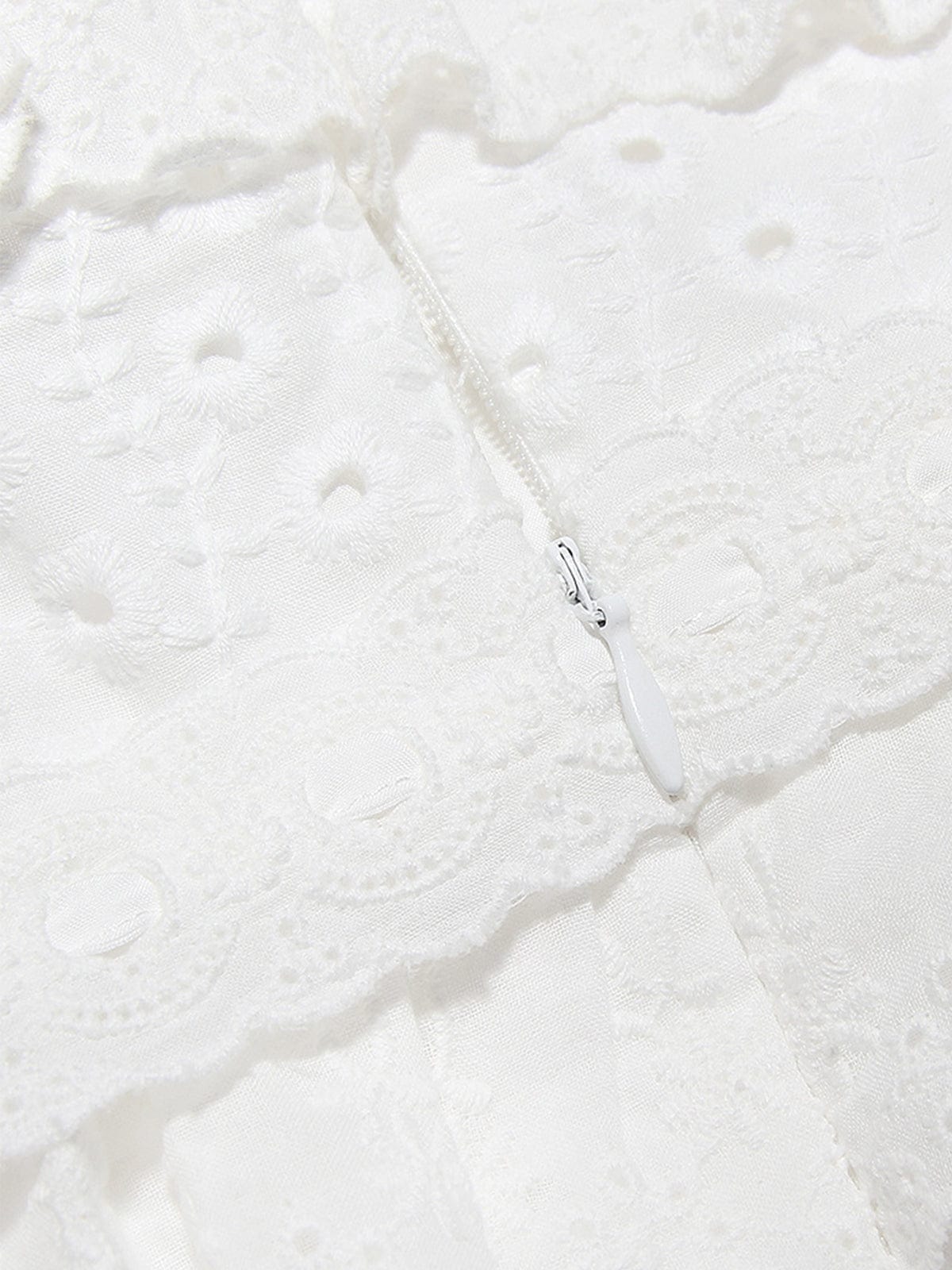 Albertine | Romantic Tiered Ruffle Eyelet Maxi Dress for Women