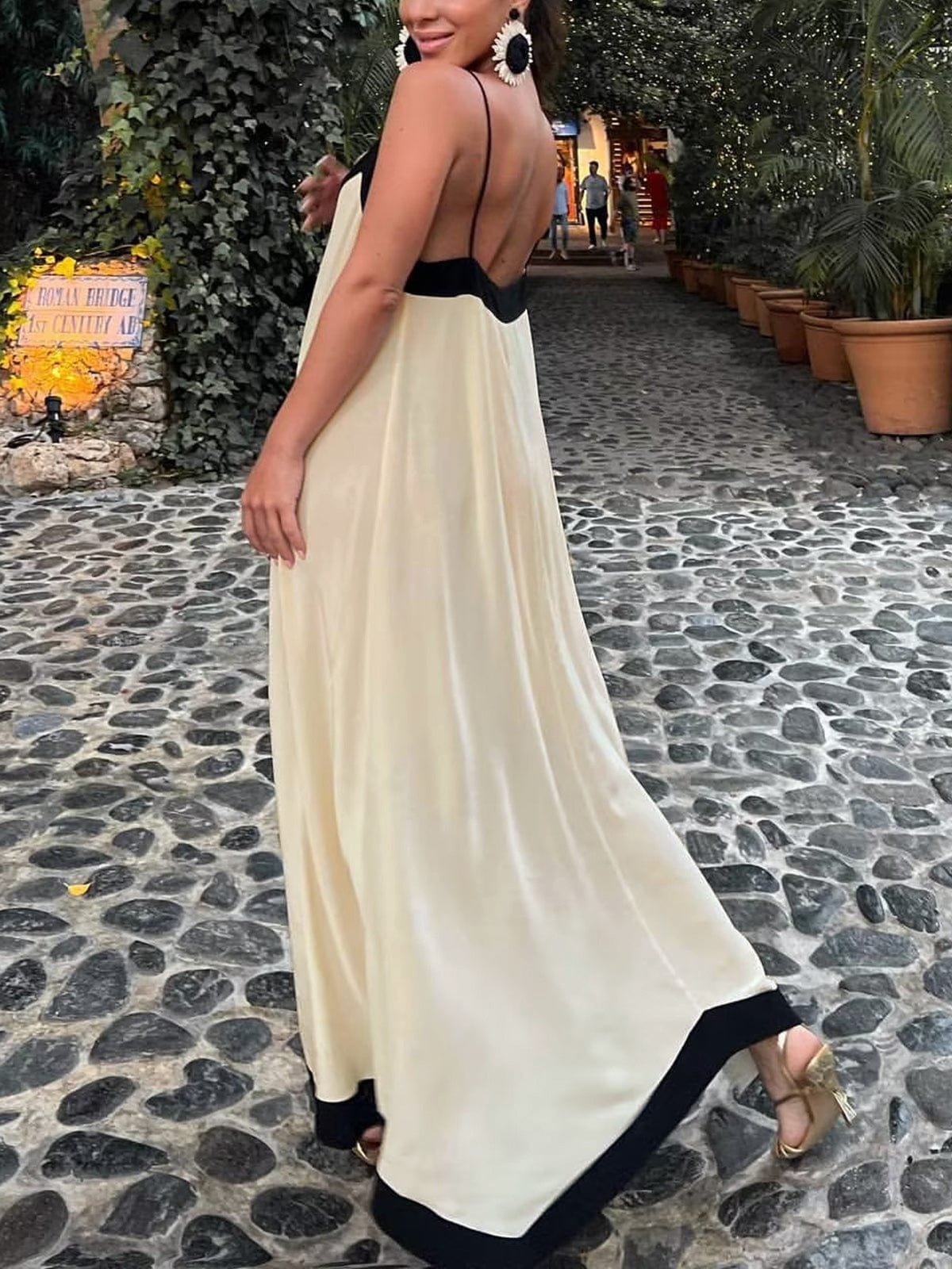 Sky | Elegant Women's Flowing Maxi Dress