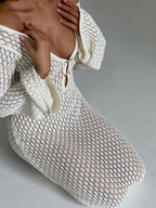 Tai | Women's Crochet Knit Maxi Dress