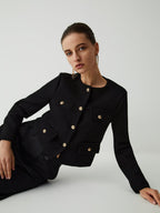 Whitley | Elegant Women's Tweed Jacket with Gold Buttons