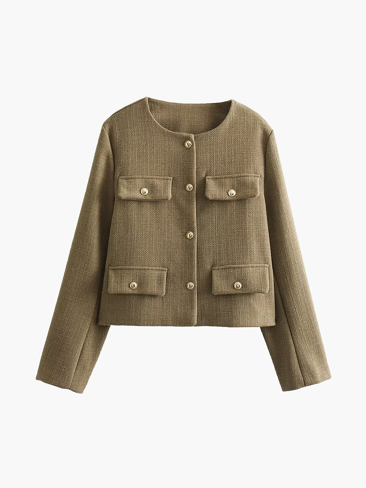 Whitley | Elegant Women's Tweed Jacket with Gold Buttons