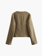 Whitley | Elegant Women's Tweed Jacket with Gold Buttons
