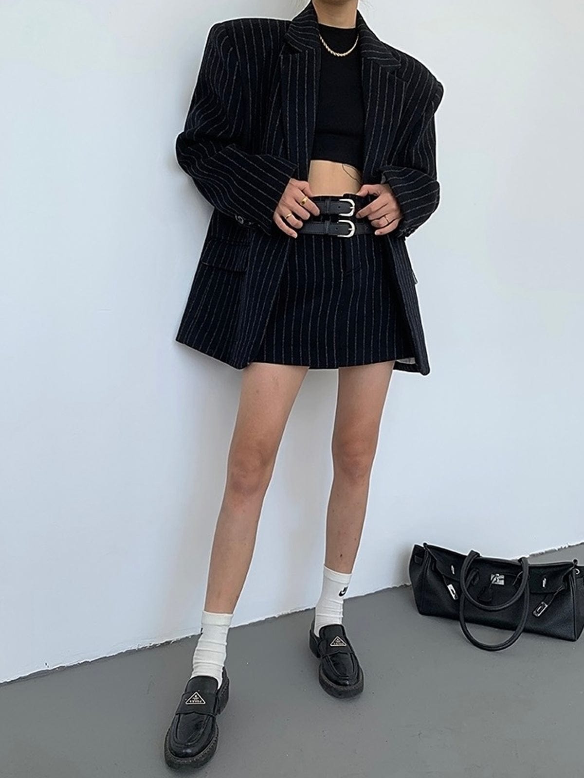 Oneida Pinstripe Blazer | Elegant Women's Tailored Jacket