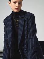 Oneida Pinstripe Blazer | Elegant Women's Tailored Jacket