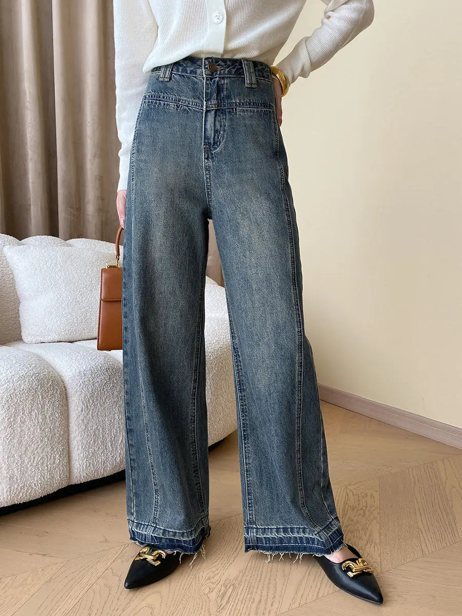 Ruthann | Women Wide Leg Denim Jeans