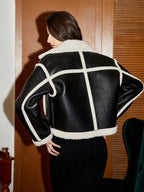 Addilynn | Women's Shearling Lined Faux Leather Jacket