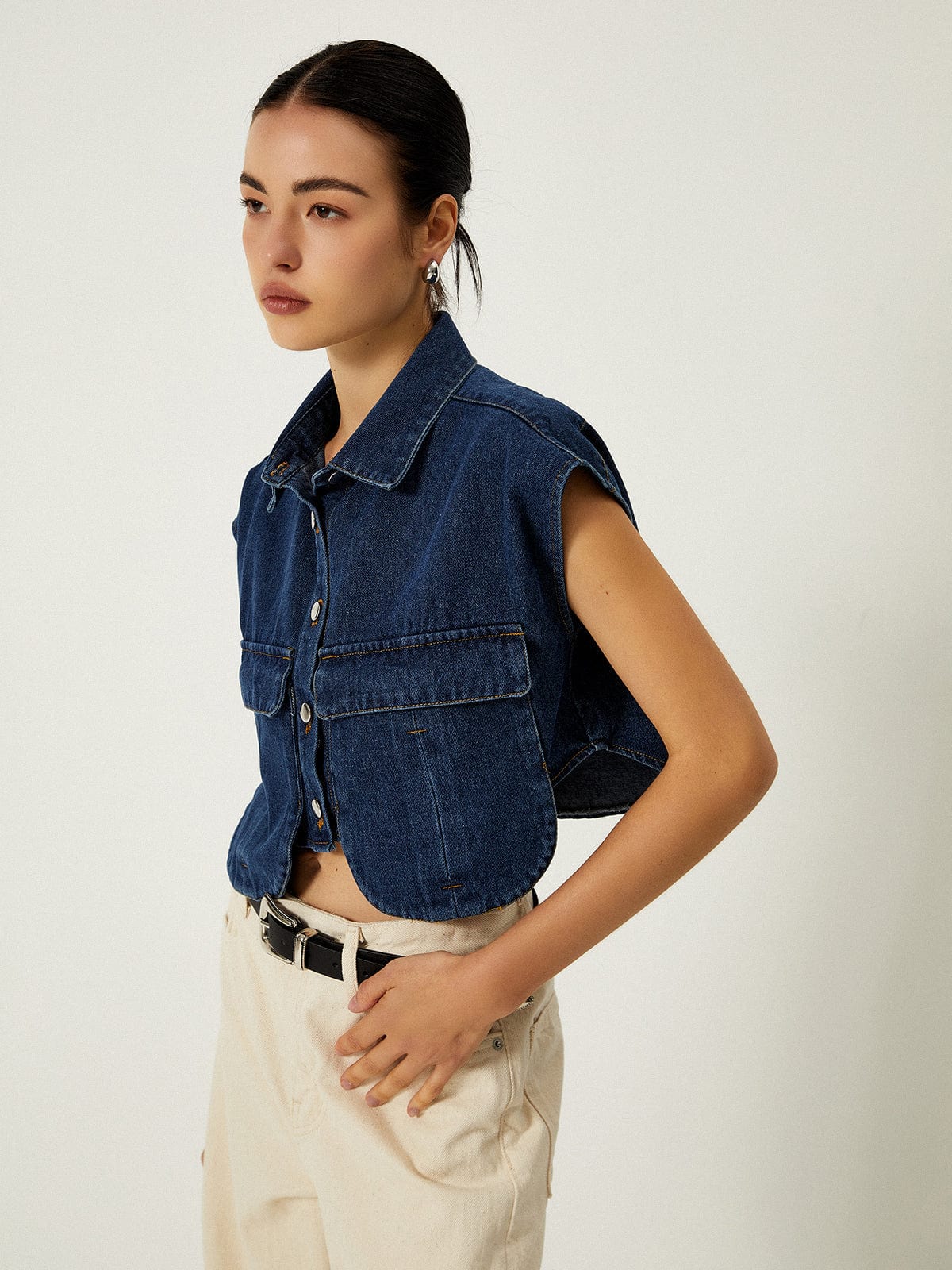 Stephen | Women Denim Vest