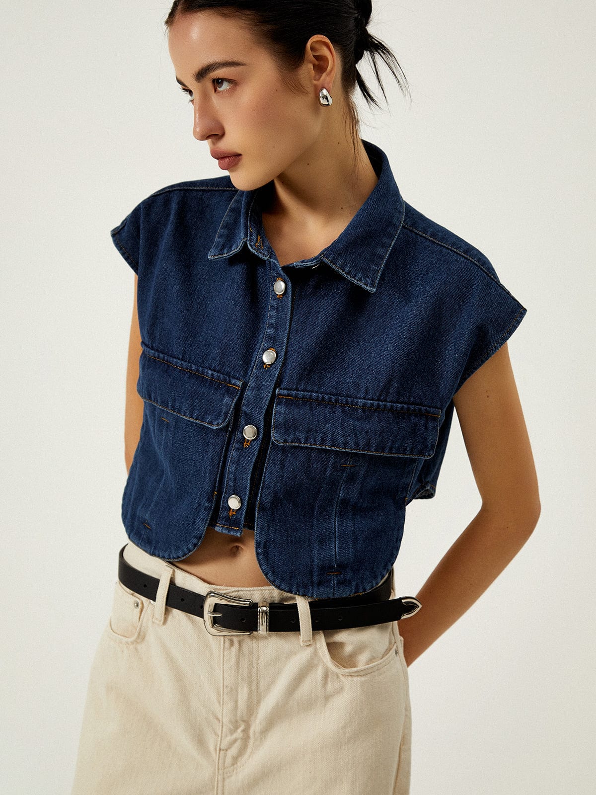 Stephen | Women Denim Vest