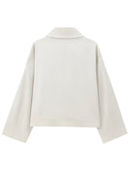 Halley | Chic Women's Double-Breasted Cropped Jacket