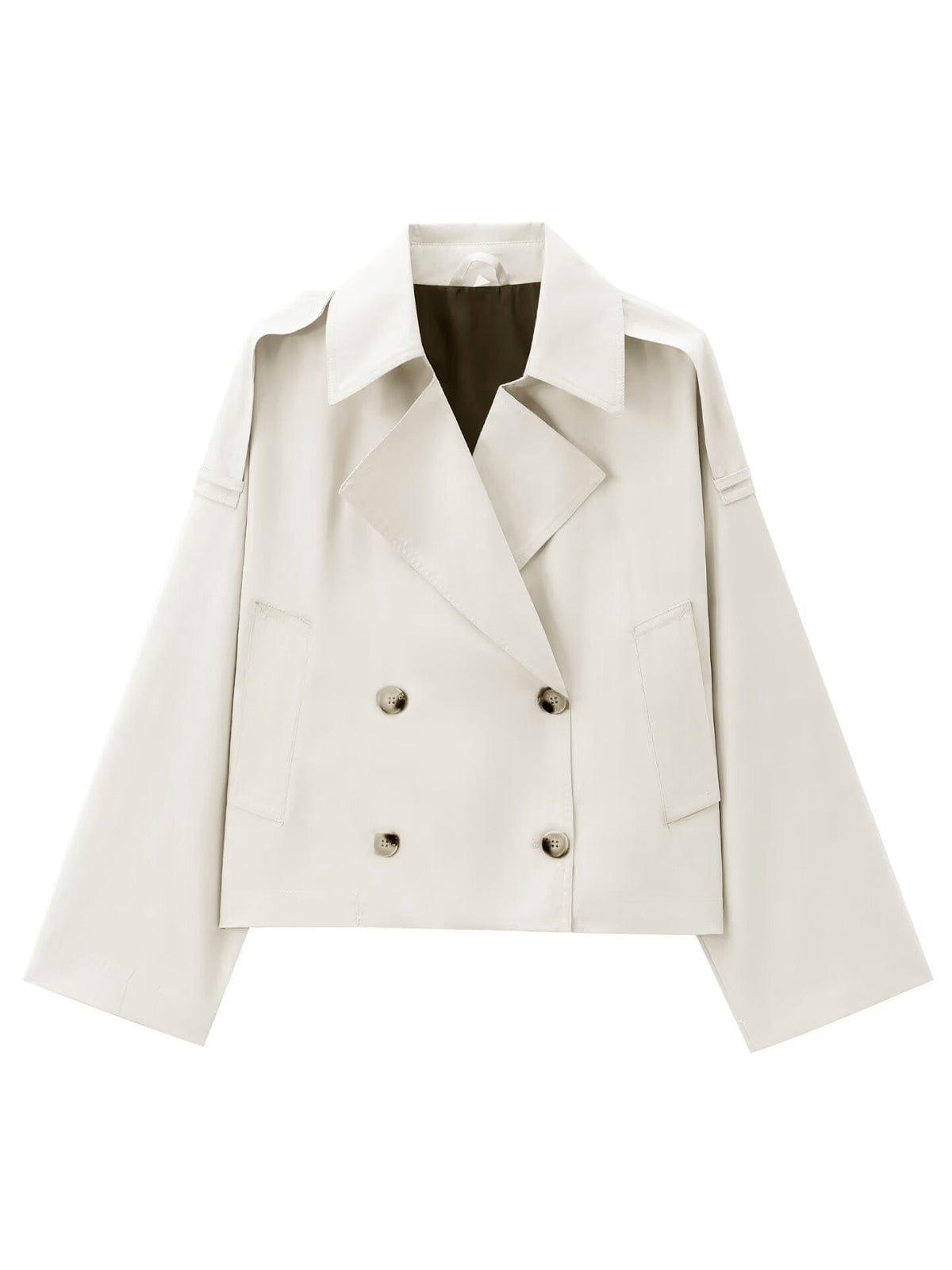 Halley | Chic Women's Double-Breasted Cropped Jacket