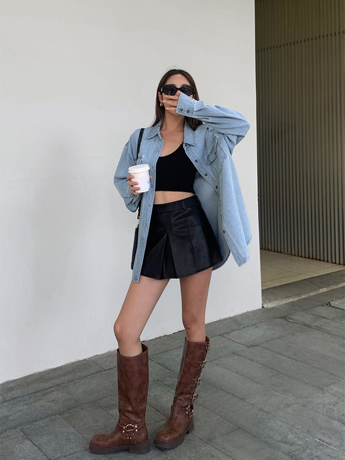 Kiersten | Effortless Women's Oversized Denim Shirt