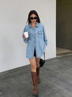 Kiersten | Effortless Women's Oversized Denim Shirt
