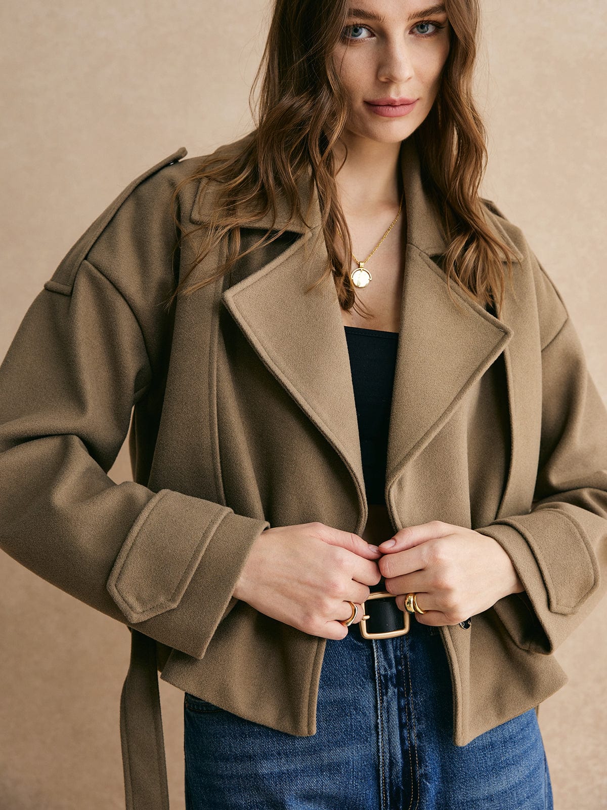 Vanity | Chic Women's Cropped Wool Blend Jacket