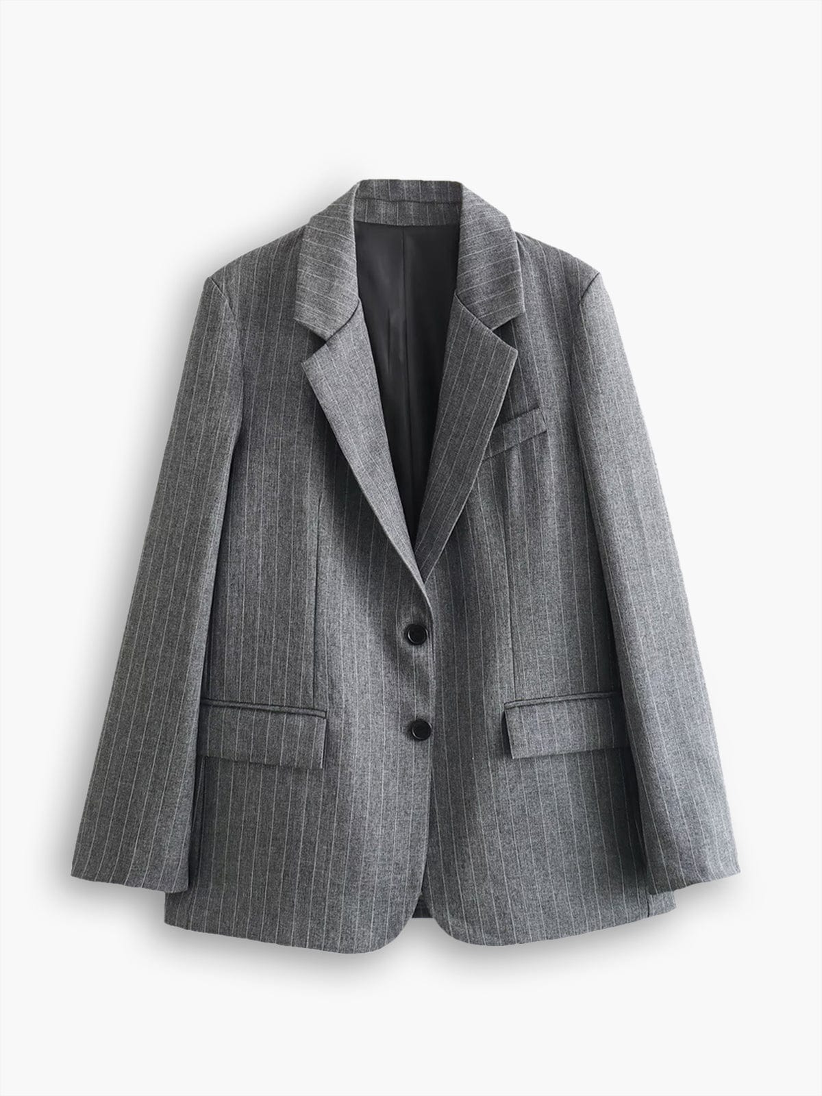 Kailah | Women's Classic Pinstripe Oversized Blazer