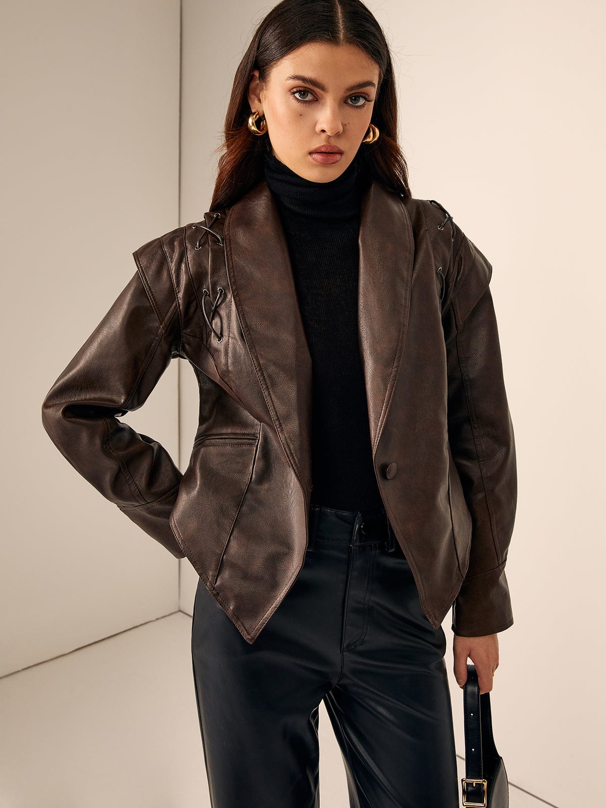 Trula | Chic Faux Leather Jacket for Fashion-Conscious Women