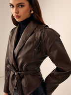Trula | Chic Faux Leather Jacket for Fashion-Conscious Women
