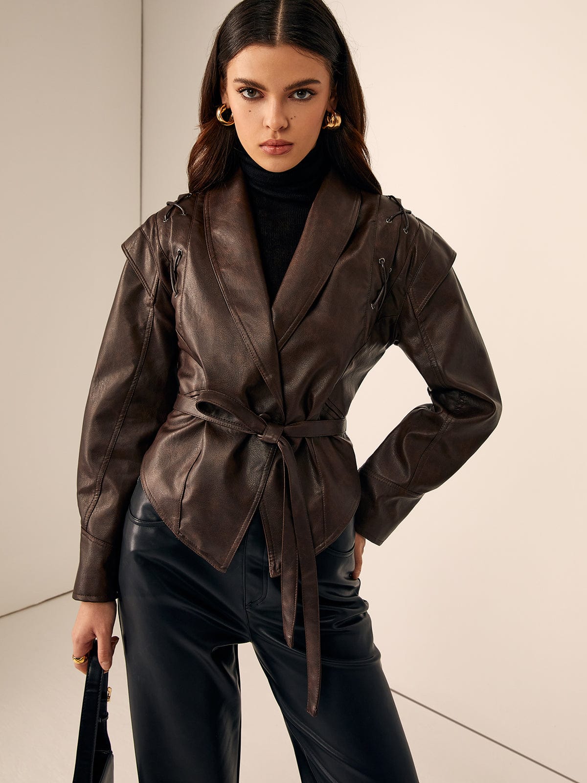 Trula | Chic Faux Leather Jacket for Fashion-Conscious Women
