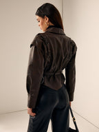 Trula | Chic Faux Leather Jacket for Fashion-Conscious Women