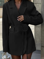 Aliza | Women's Chic Belted Blazer Dress