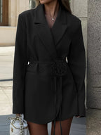Aliza | Women's Chic Belted Blazer Dress