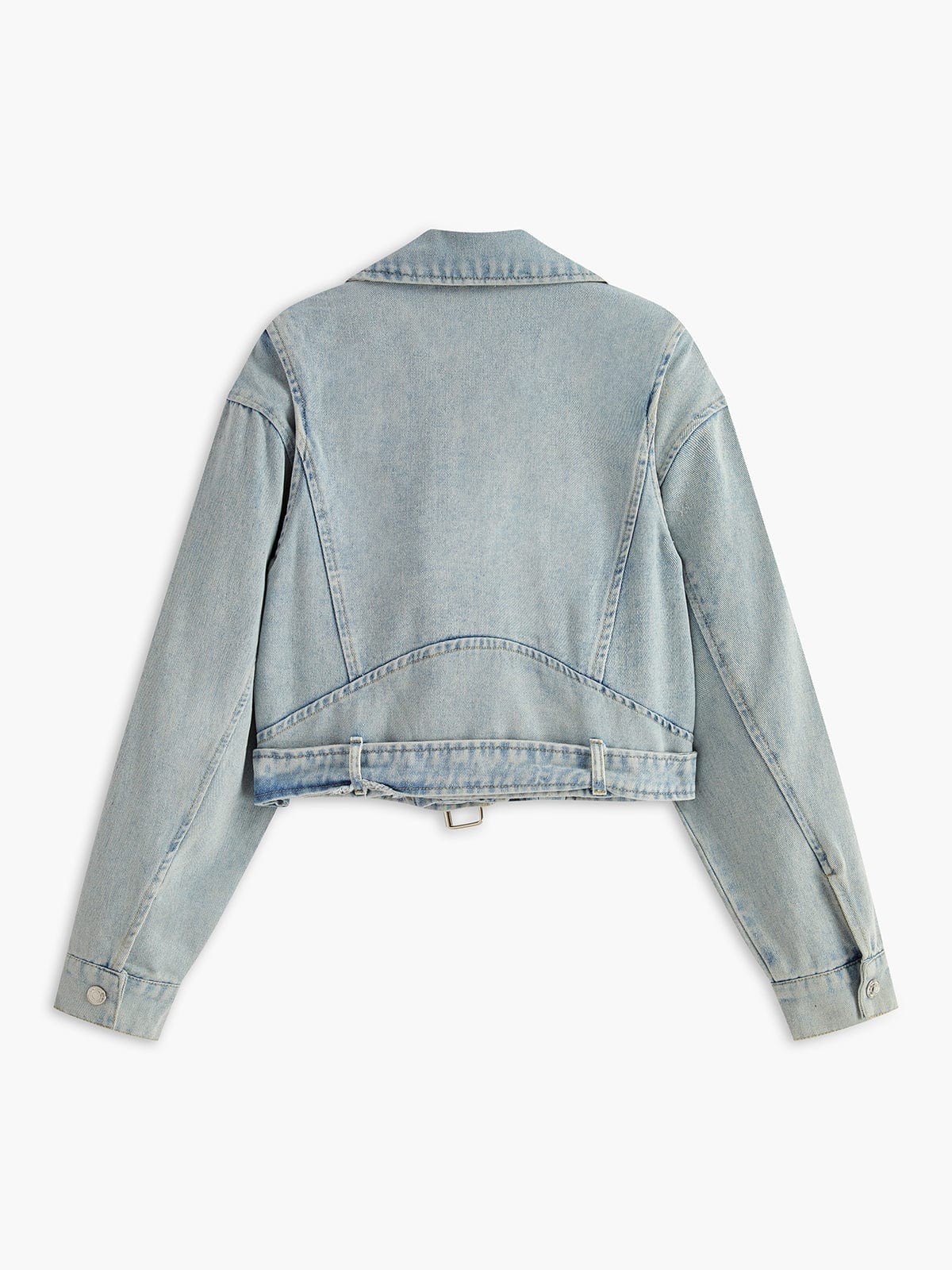 Kendal | Women's Cropped Biker Denim Jacket