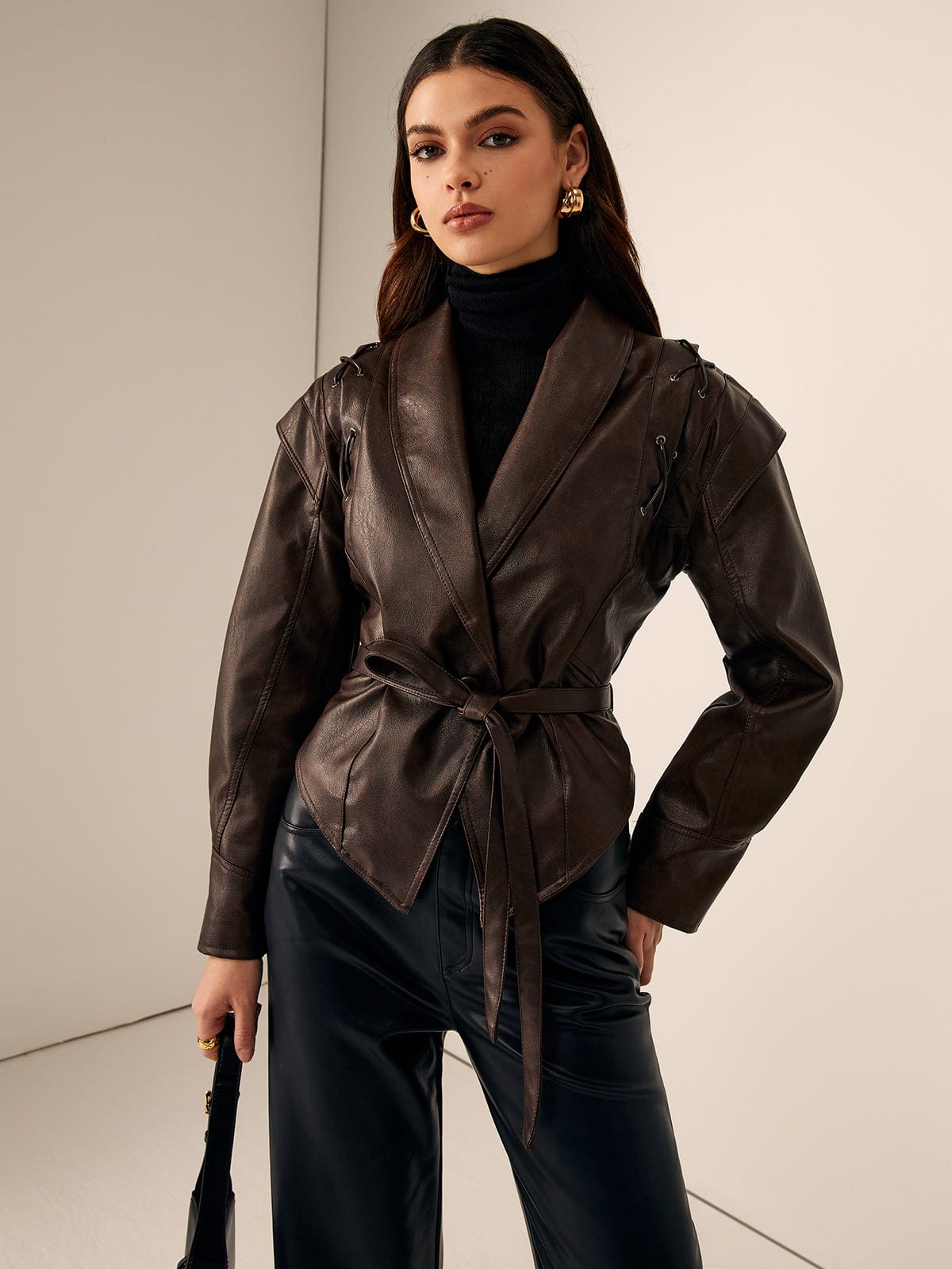 Trula | Chic Faux Leather Jacket for Fashion-Conscious Women