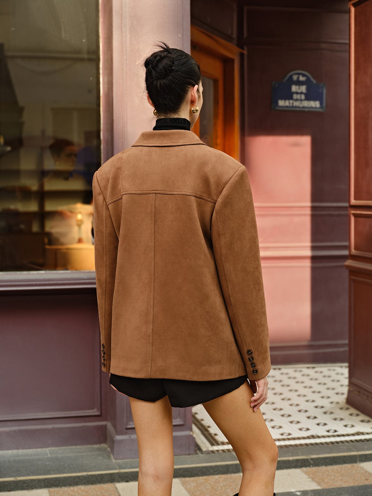 Nila | Women's Suede-like Relaxed Fit Blazer for All Seasons