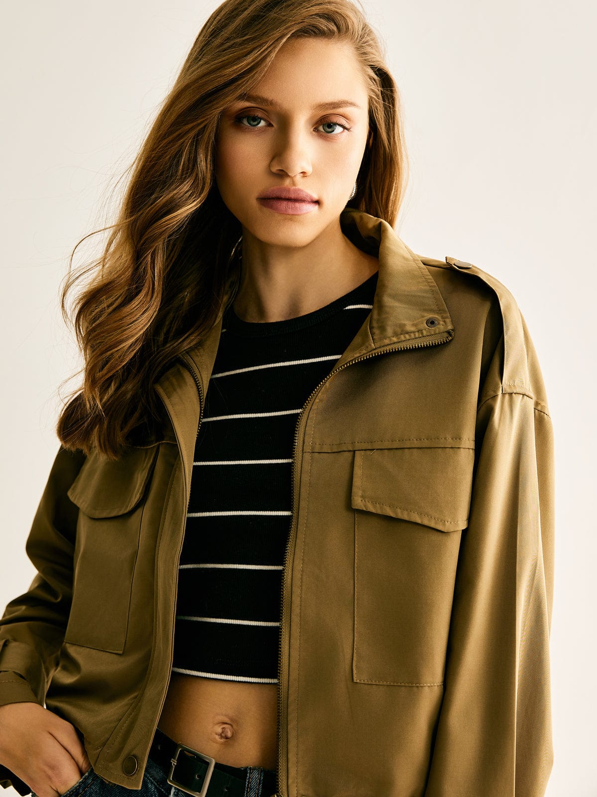 Millicent | Women's Cropped Utility Jacket
