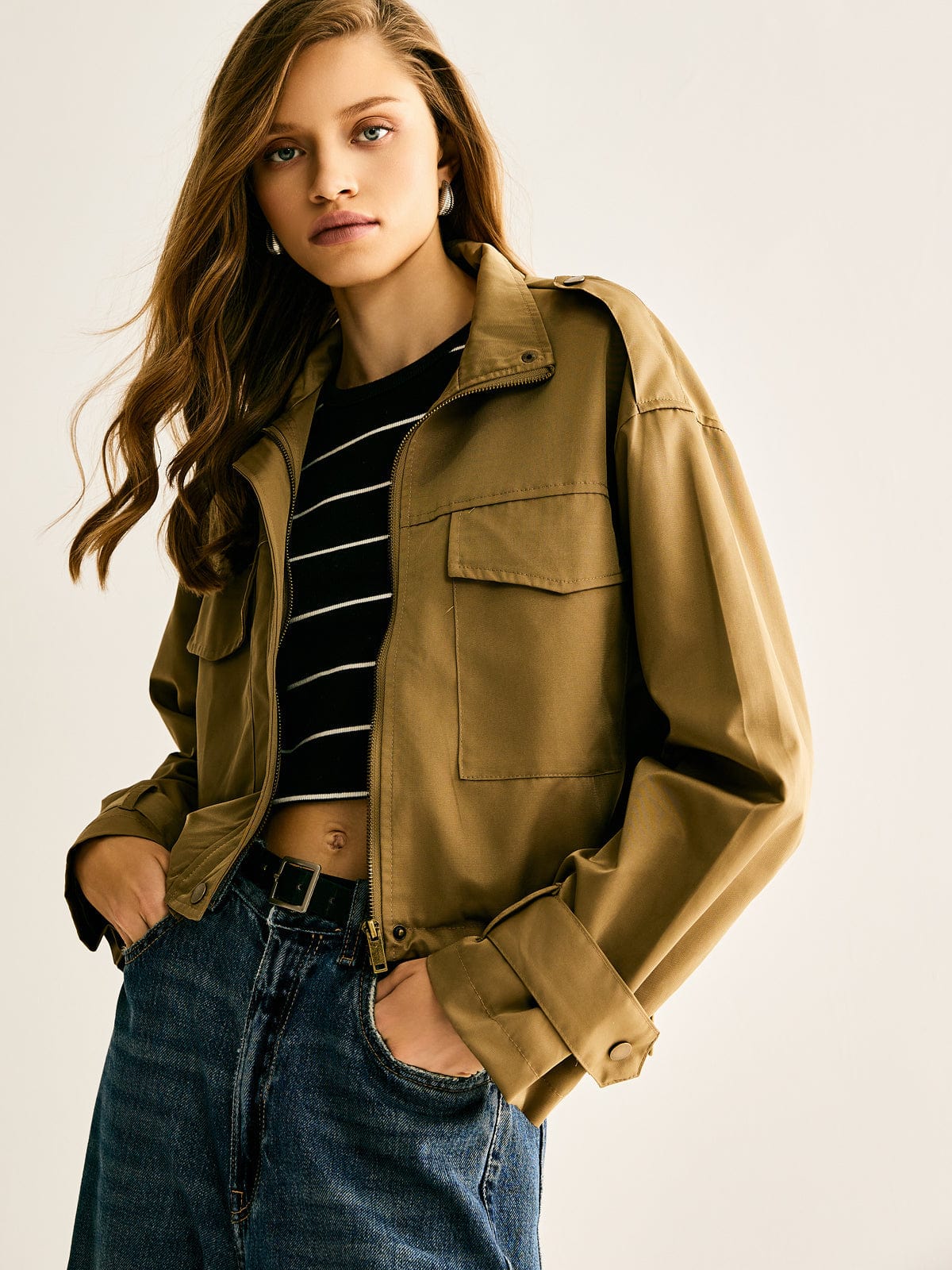 Millicent | Women's Cropped Utility Jacket