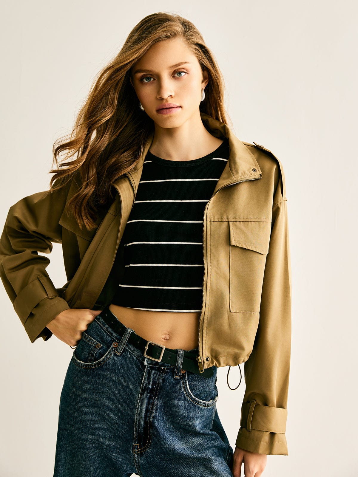 Millicent | Women's Cropped Utility Jacket