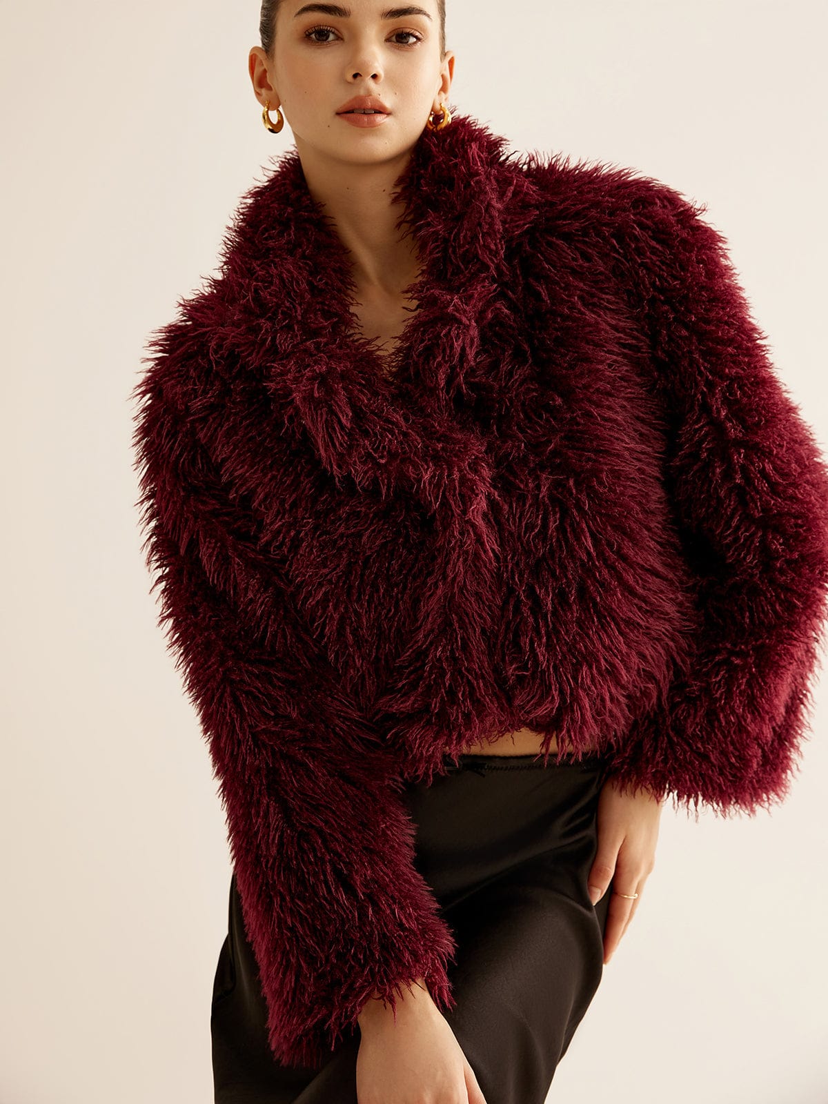 Ena | Women's Plush Faux Fur Jacket