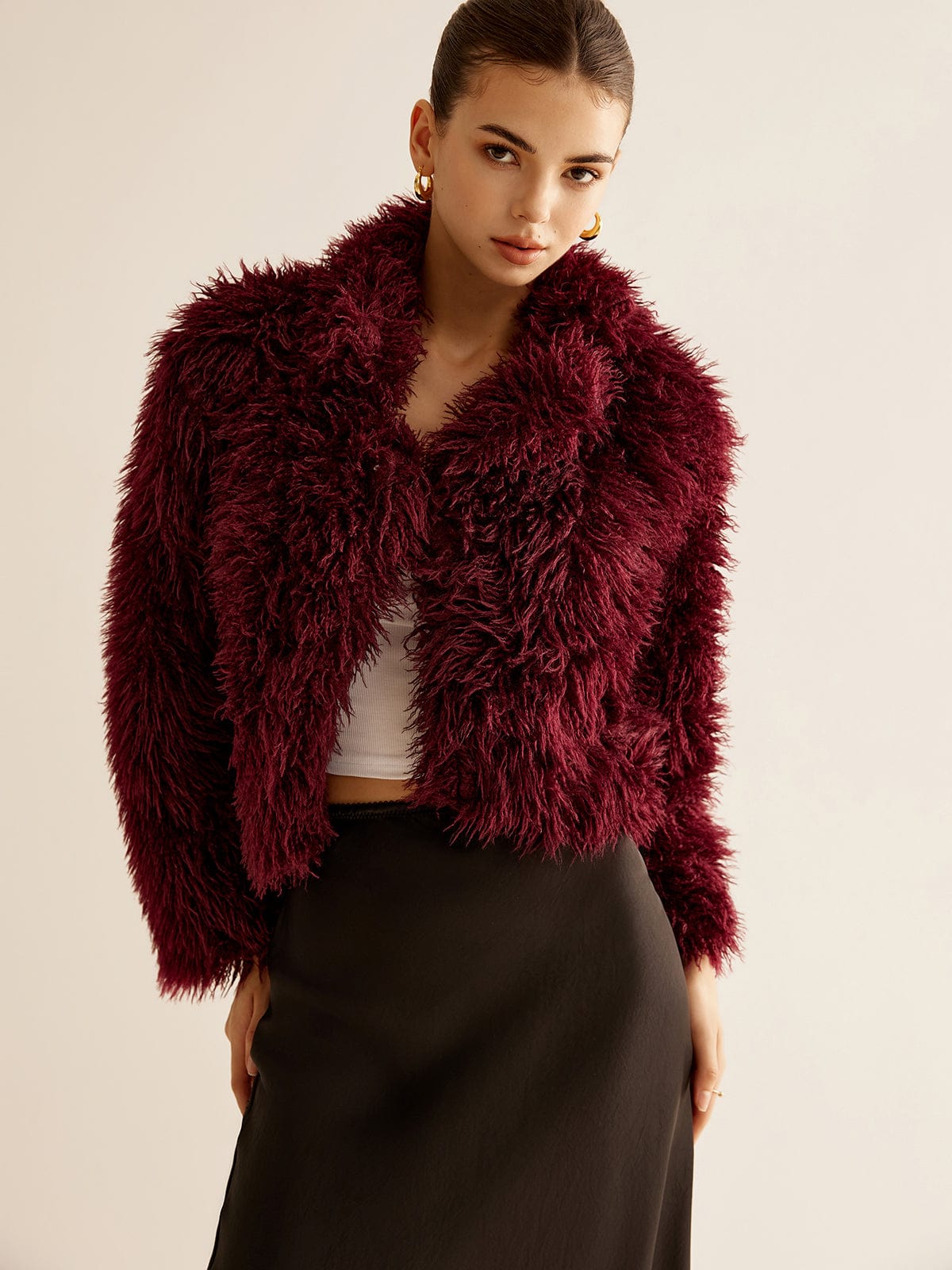 Ena | Women's Plush Faux Fur Jacket