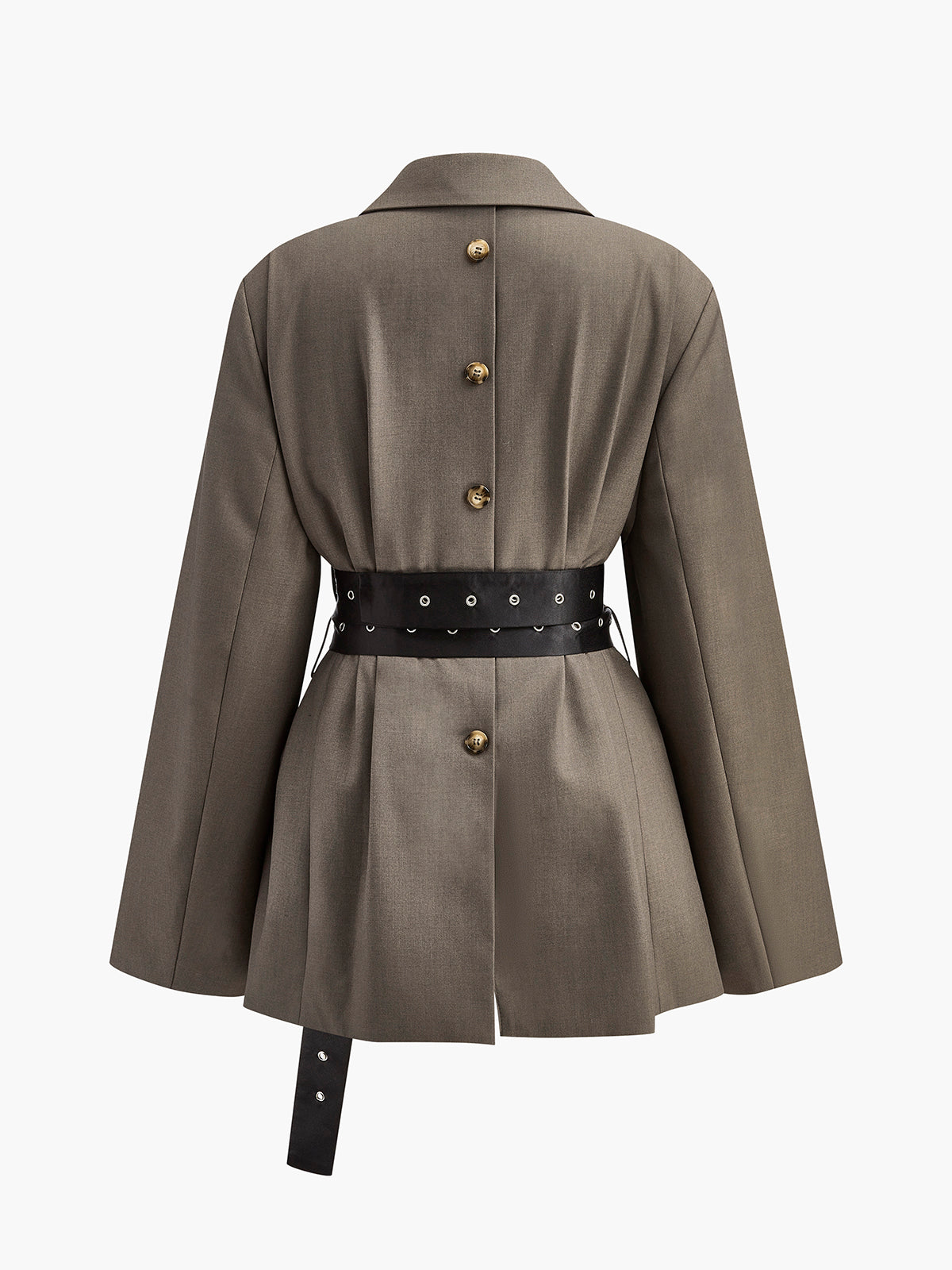 Hartley Oversized Blazer with Detachable Grommet Belt