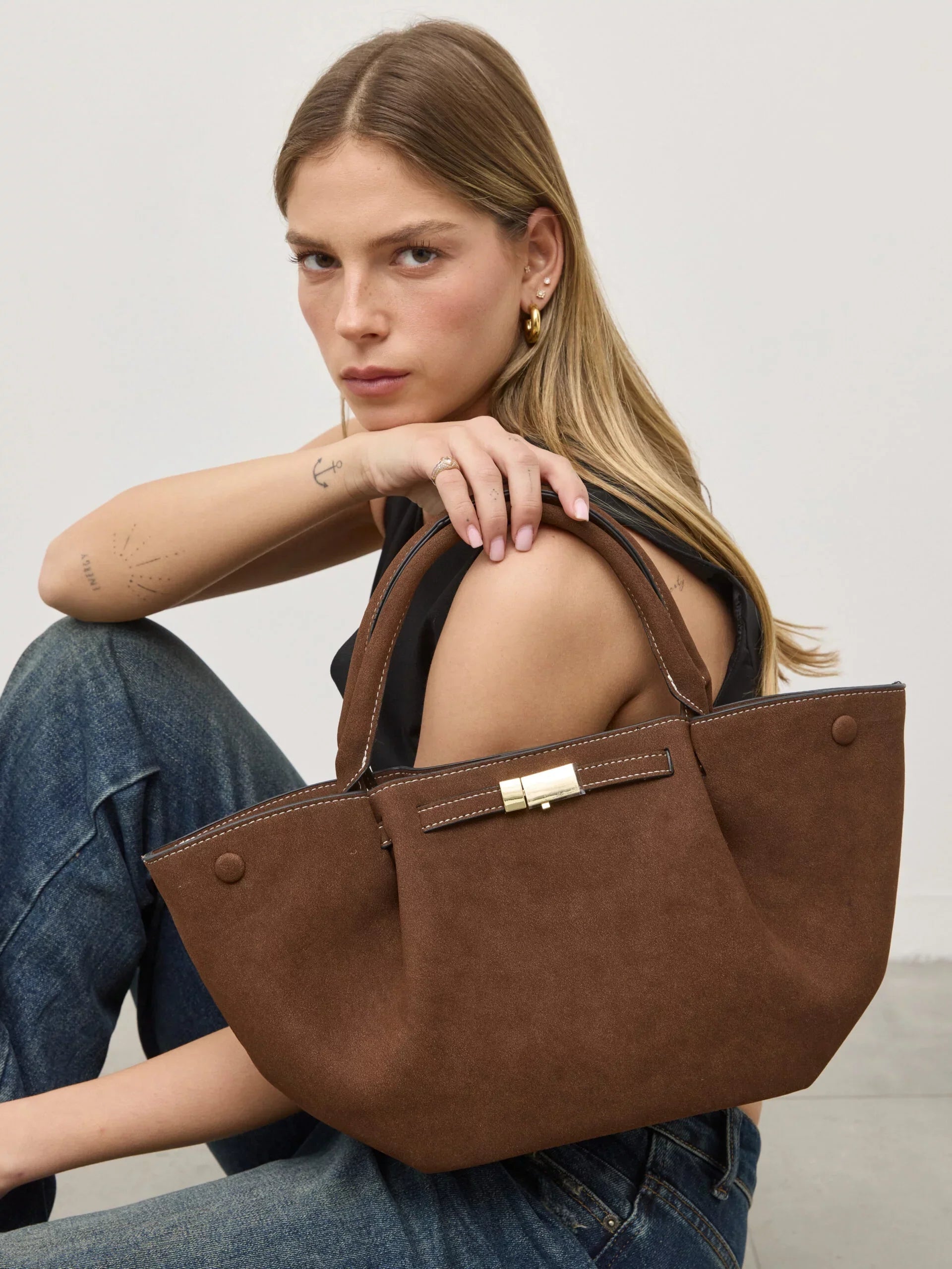 Gale | Women's Chic Suede Tote Bag
