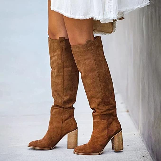 Emmaleigh | Women's Bohemian Western Block Heel Boots