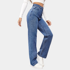 Alyanna | Women's Relaxed Fit Acid Wash Denim Jeans