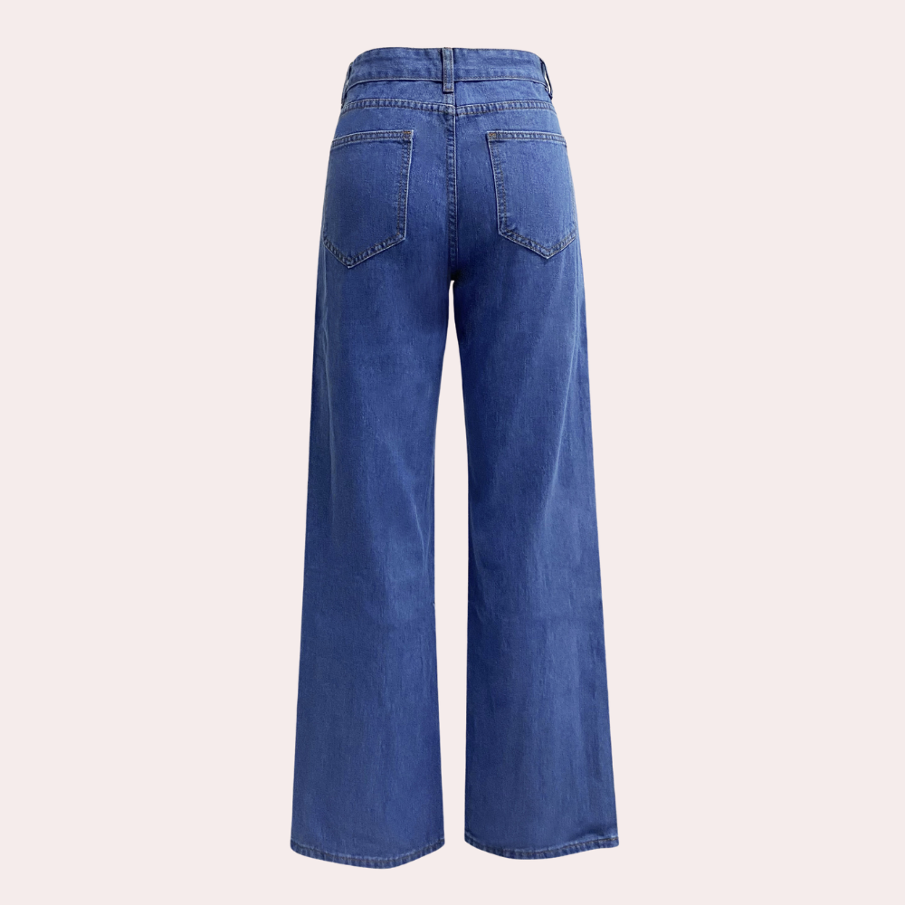 Alyanna | Women's Relaxed Fit Acid Wash Denim Jeans