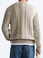 Stanford | Adults' Stylish Color-Block Cable-Knit Sweater