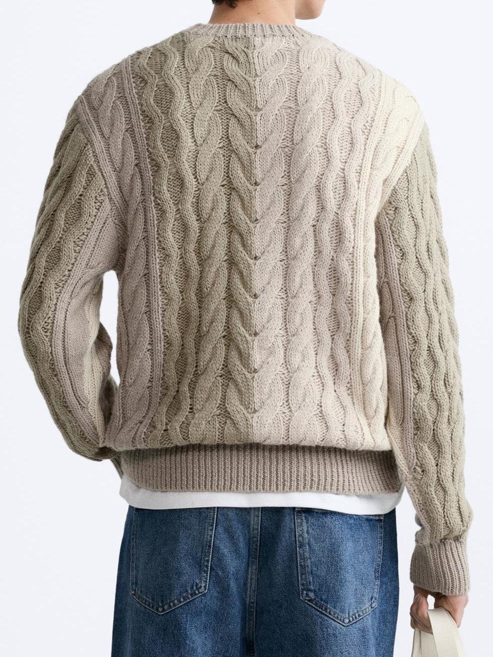 Stanford | Adults' Stylish Color-Block Cable-Knit Sweater