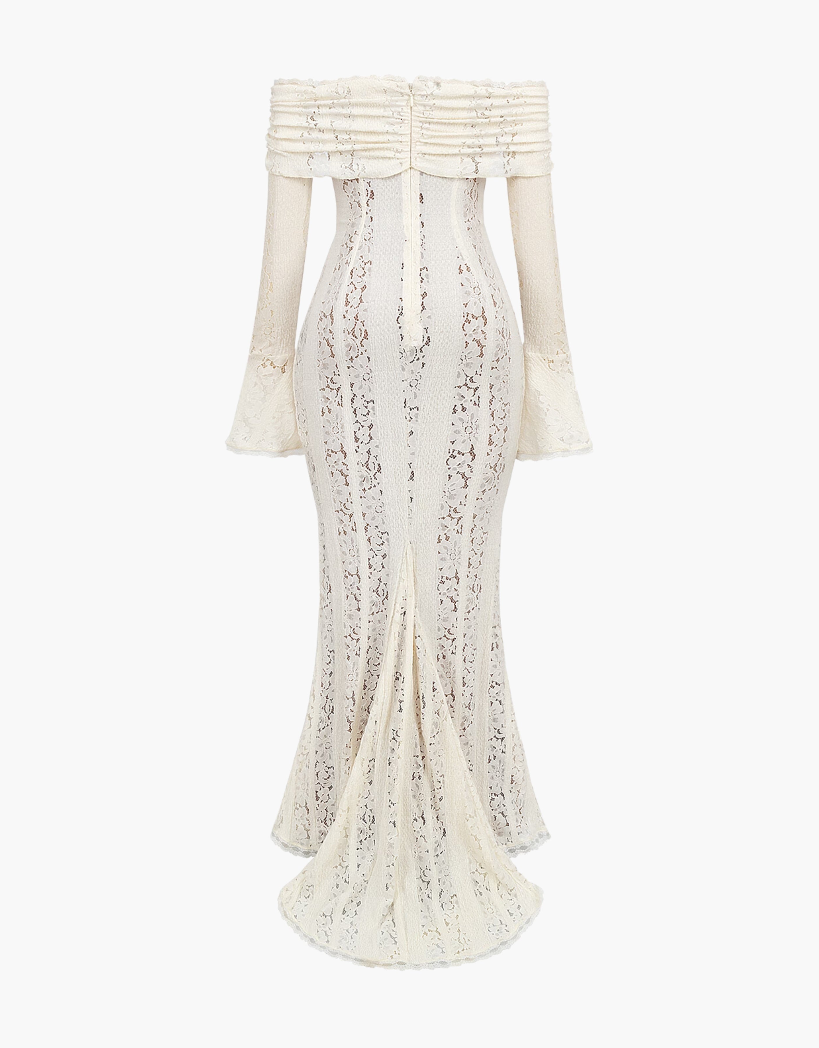 Erlinda Romantic Lace Off-Shoulder Women's Maxi Dress