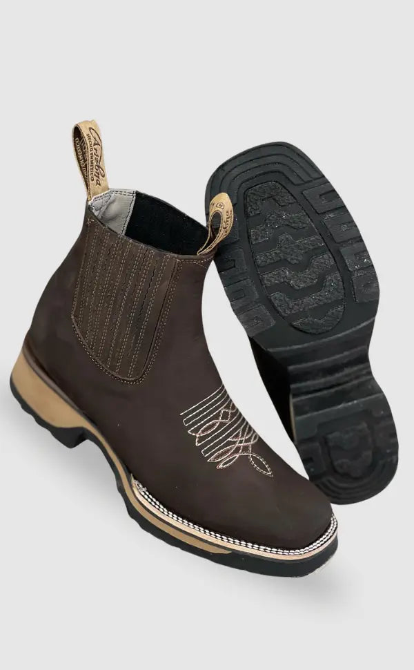 Heriberto | Versatile Western Suede Boots for Adults