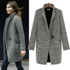 Sabine Houndstooth Overcoat | Elegant Outerwear for Adults