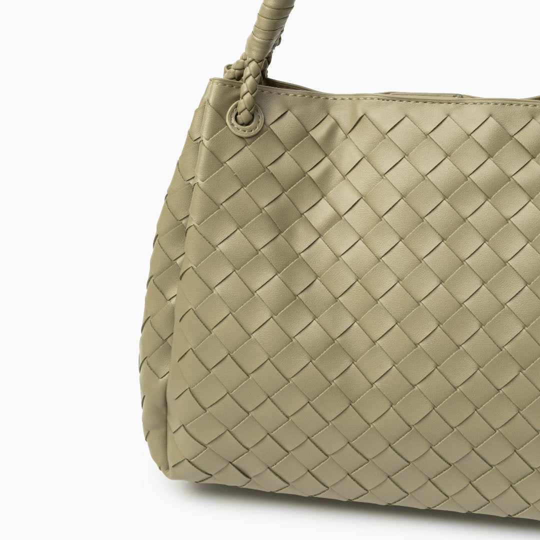 Gabrielle | Elegant Woven Leather Handbag for Women